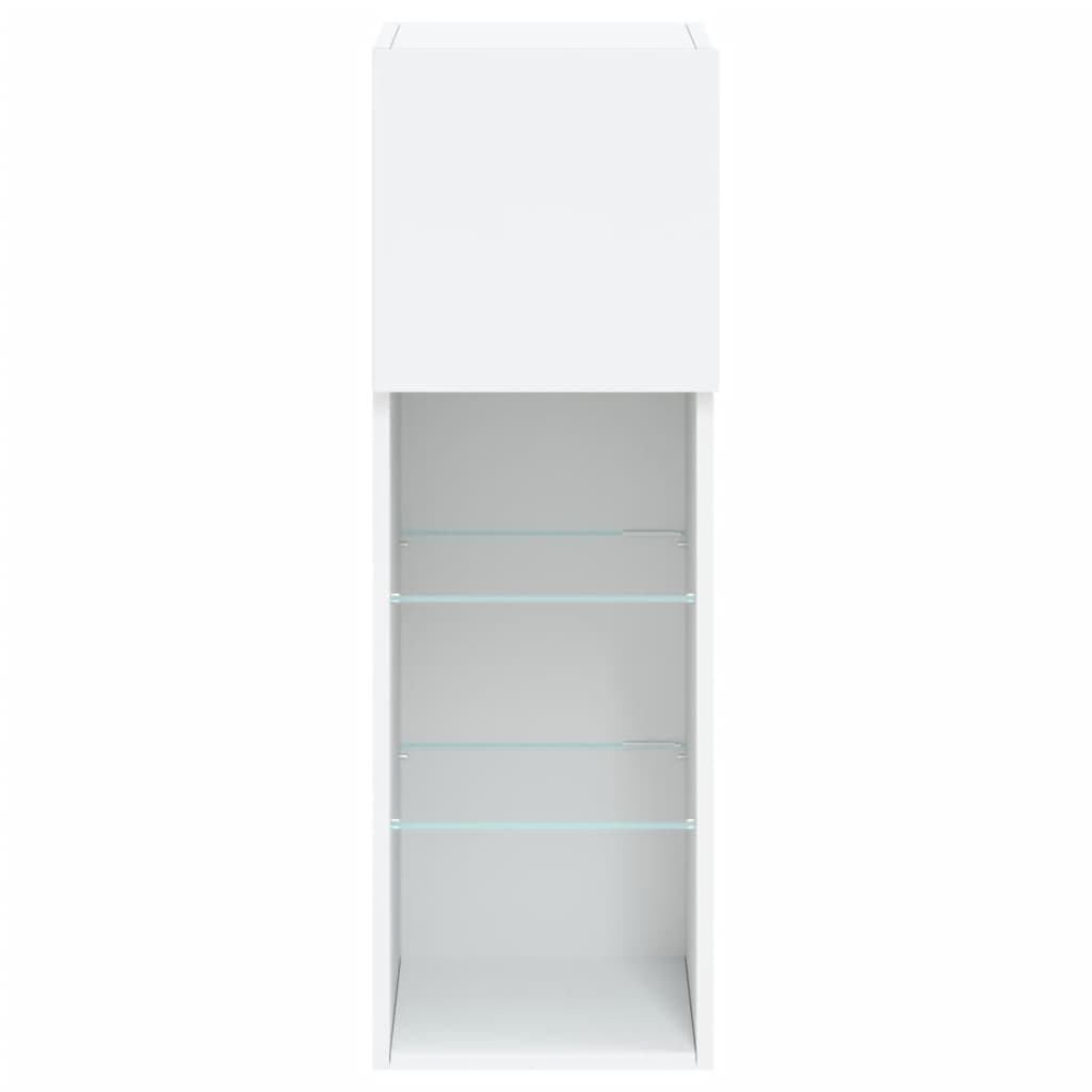 Tv-meubel met LED-verlichting 30,5x30x90 cm wit is nu te koop bij PeponiXL, paradijselijk wonen!