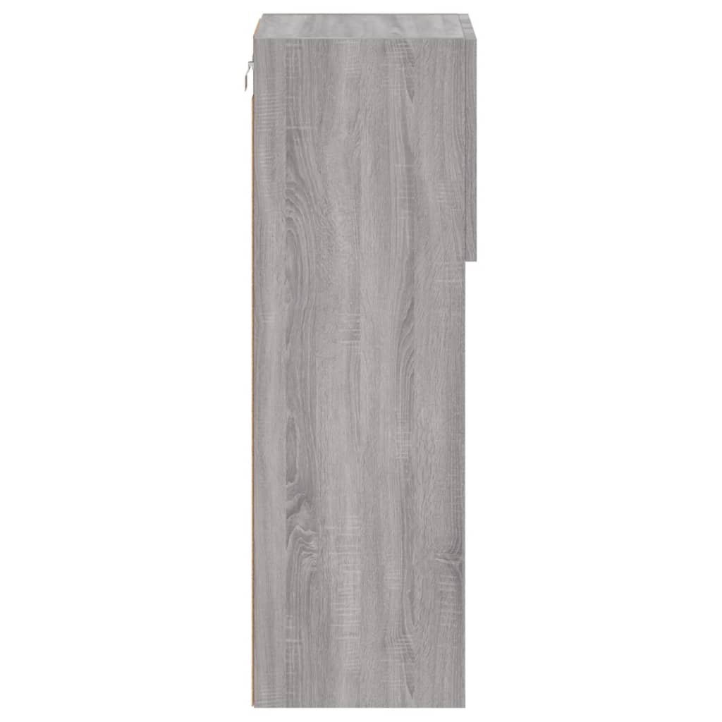 Tv-meubel met LED-verlichting 30,5x30x90 cm grijs sonoma eiken is nu te koop bij PeponiXL, paradijselijk wonen!