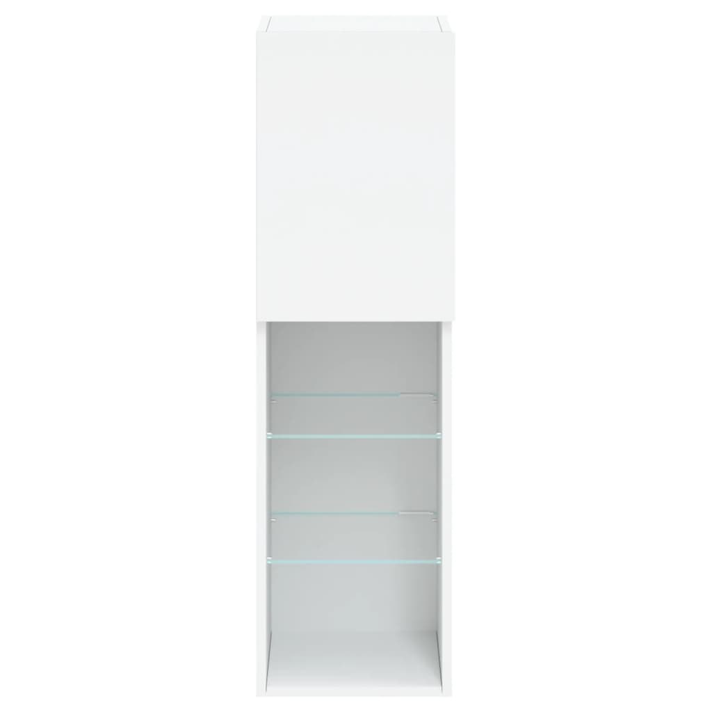 Tv-meubels met LED-verlichting 2 st 30,5x30x102 cm wit is nu te koop bij PeponiXL, paradijselijk wonen!