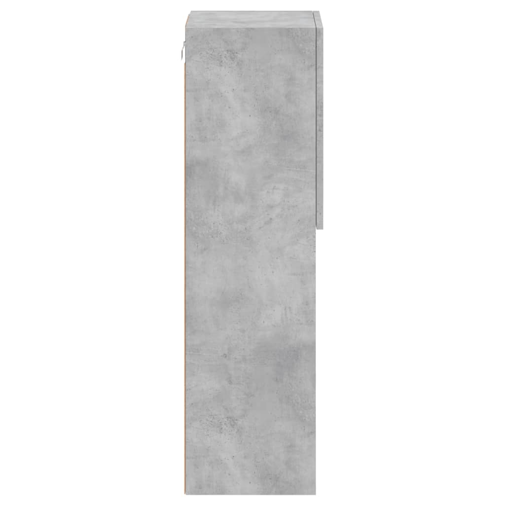 Tv-meubels met LED-verlichting 2 st 30,5x30x102 cm betongrijs is nu te koop bij PeponiXL, paradijselijk wonen!