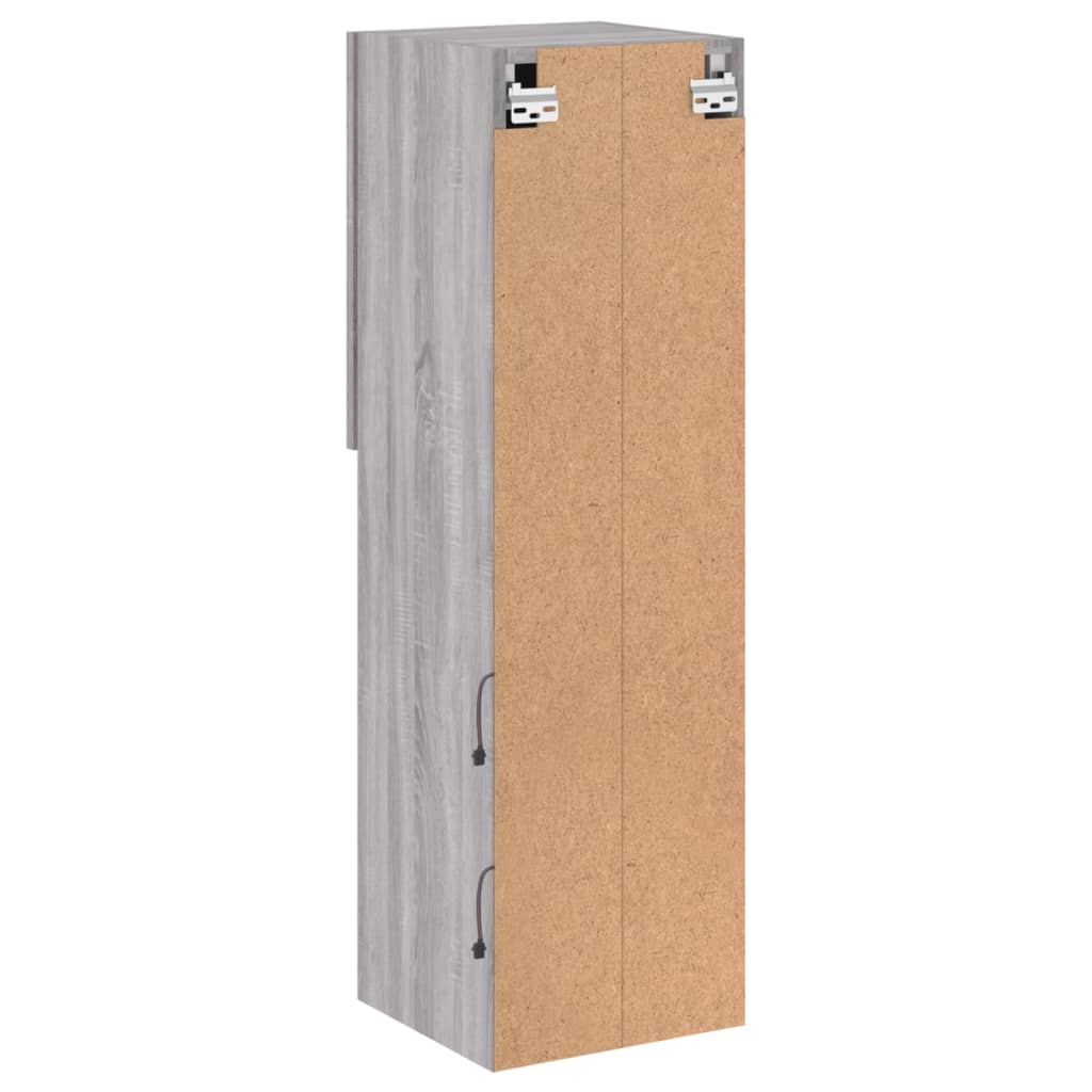 Tv-meubel met LED-verlichting 30,5x30x102 cm grijs sonoma eiken is nu te koop bij PeponiXL, paradijselijk wonen!