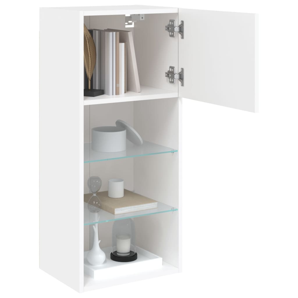 Tv-meubel met LED-verlichting 40,5x30x90 cm wit is nu te koop bij PeponiXL, paradijselijk wonen!