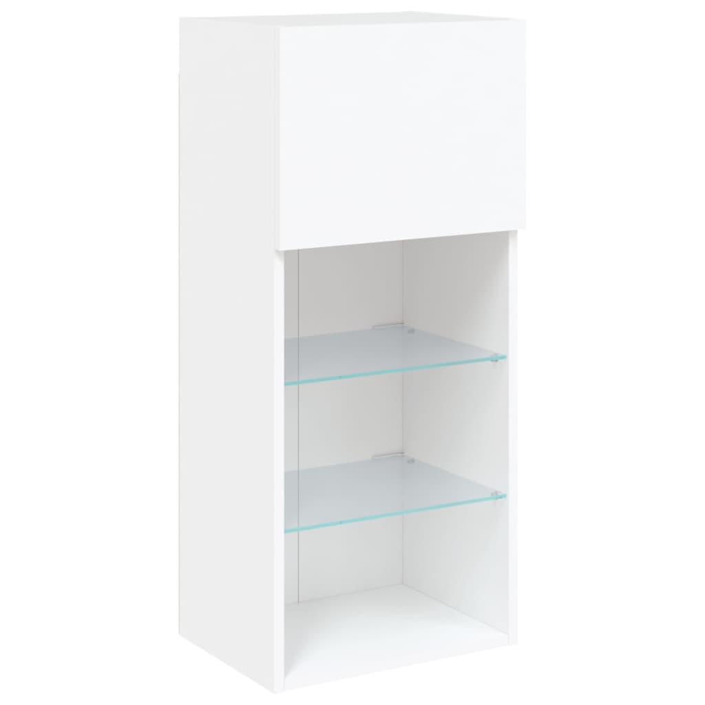 Tv-meubel met LED-verlichting 40,5x30x90 cm wit is nu te koop bij PeponiXL, paradijselijk wonen!