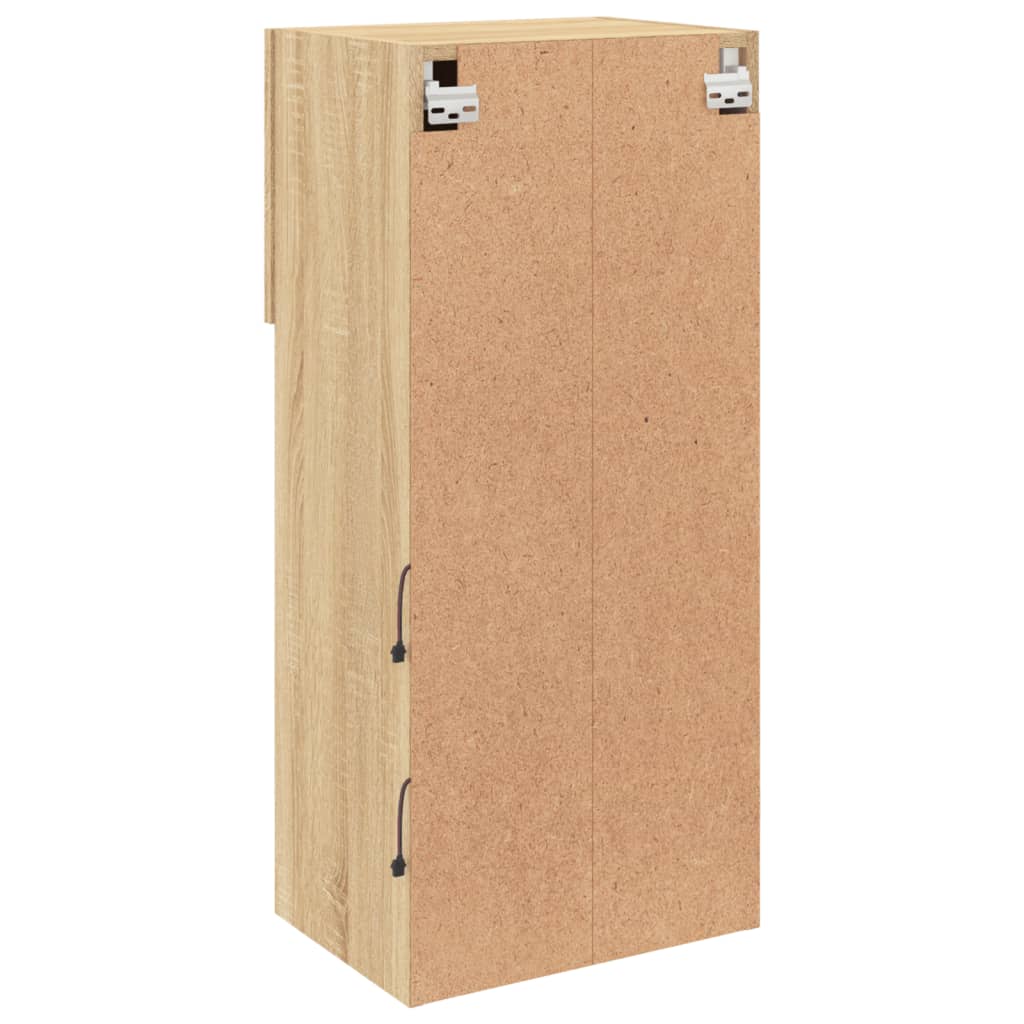 Tv-meubels met LED-verlichting 2 st 40,5x30x90 cm sonoma eiken is nu te koop bij PeponiXL, paradijselijk wonen!