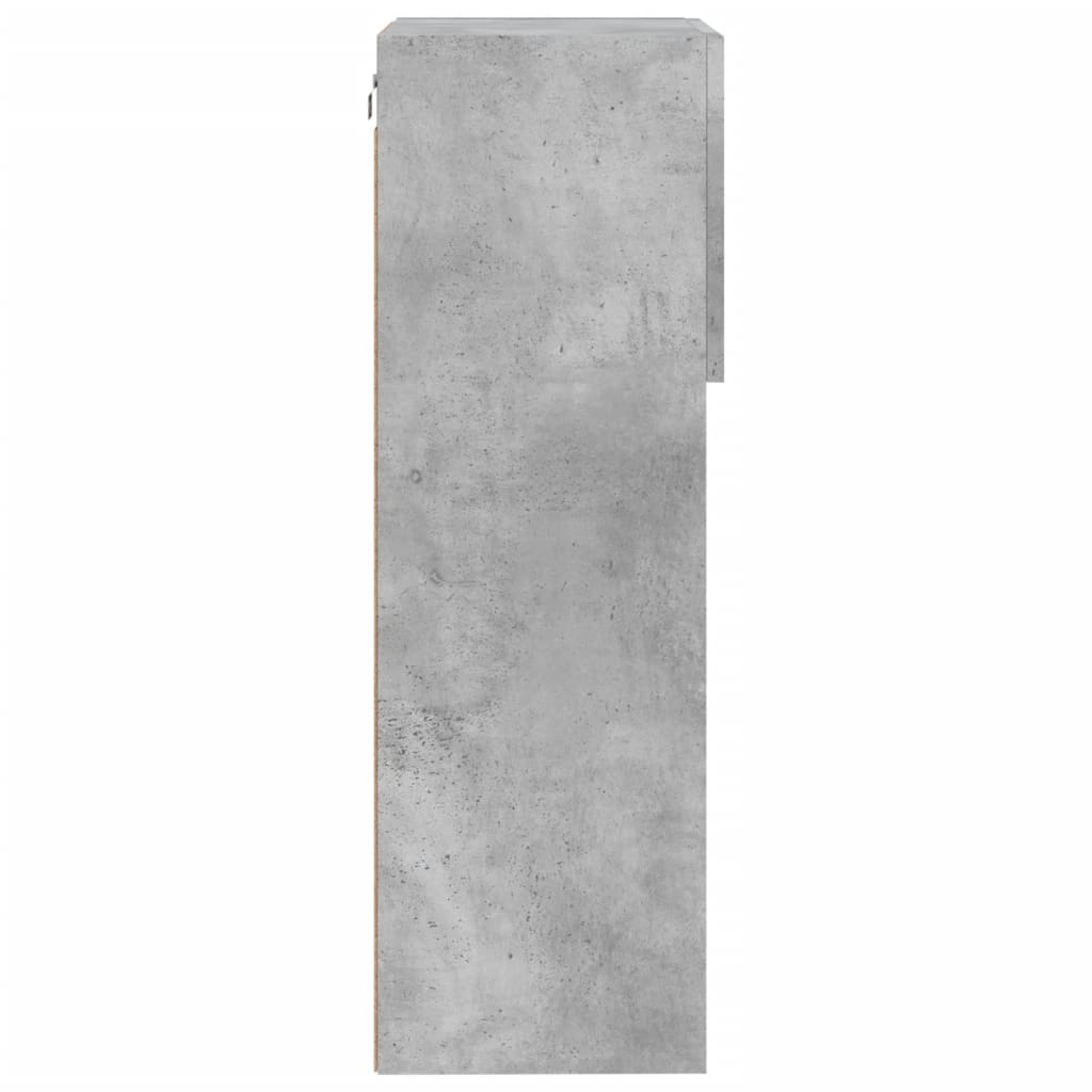 Tv-meubels met LED-verlichting 2 st 40,5x30x90 cm betongrijs is nu te koop bij PeponiXL, paradijselijk wonen!