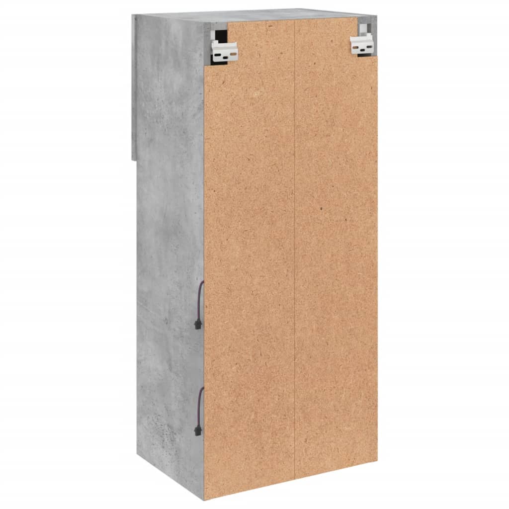 Tv-meubels met LED-verlichting 2 st 40,5x30x90 cm betongrijs is nu te koop bij PeponiXL, paradijselijk wonen!