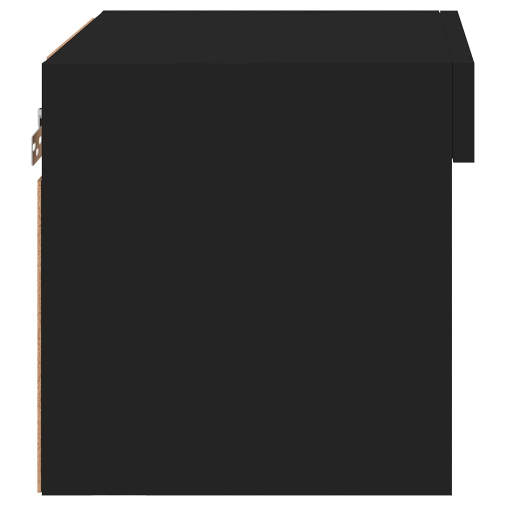 Nachtkastjes met LED's 2 st wandgemonteerd zwart is nu te koop bij PeponiXL, paradijselijk wonen!