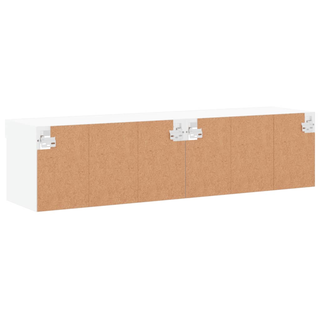 Tv-meubels met LED-verlichting 2 st 60x30x30 cm wit is nu te koop bij PeponiXL, paradijselijk wonen!