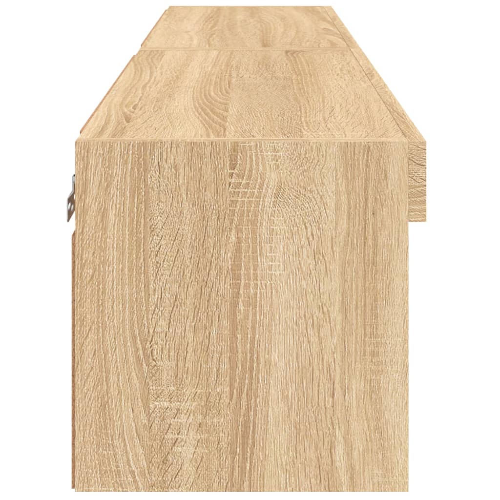 Tv-meubels met LED-verlichting 2 st 60x30x30 cm sonoma eiken is nu te koop bij PeponiXL, paradijselijk wonen!