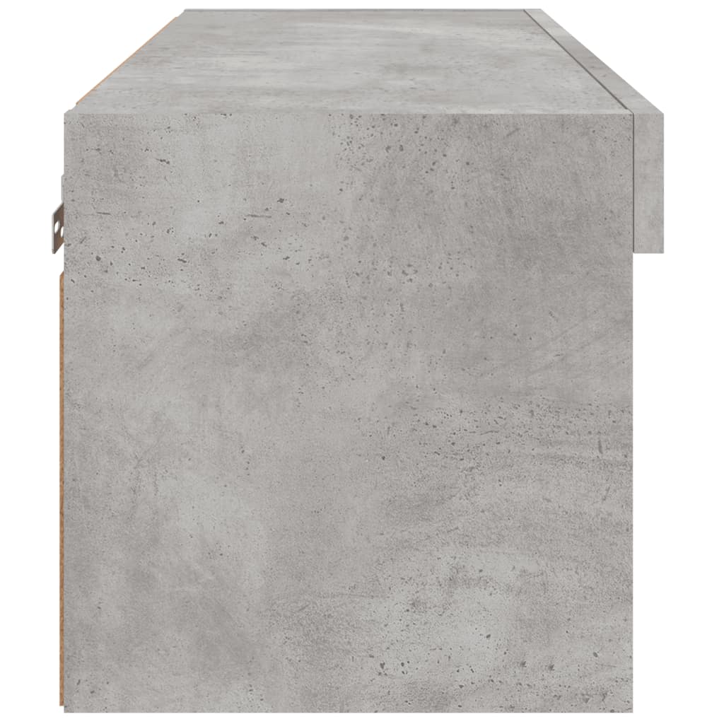 Tv-meubel met LED-verlichting 60x30x30 cm betongrijs is nu te koop bij PeponiXL, paradijselijk wonen!