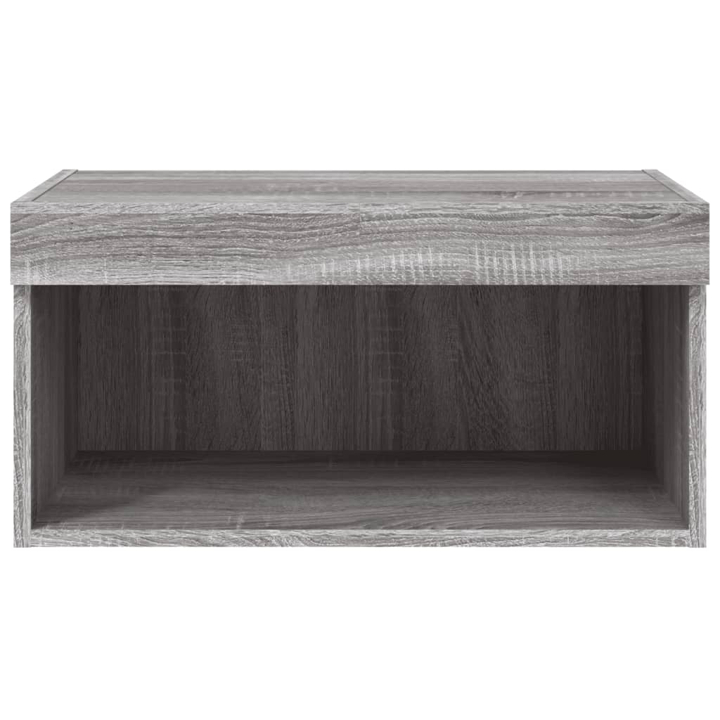 Tv-meubel met LED-verlichting 60x30x30 cm grijs sonoma eiken is nu te koop bij PeponiXL, paradijselijk wonen!
