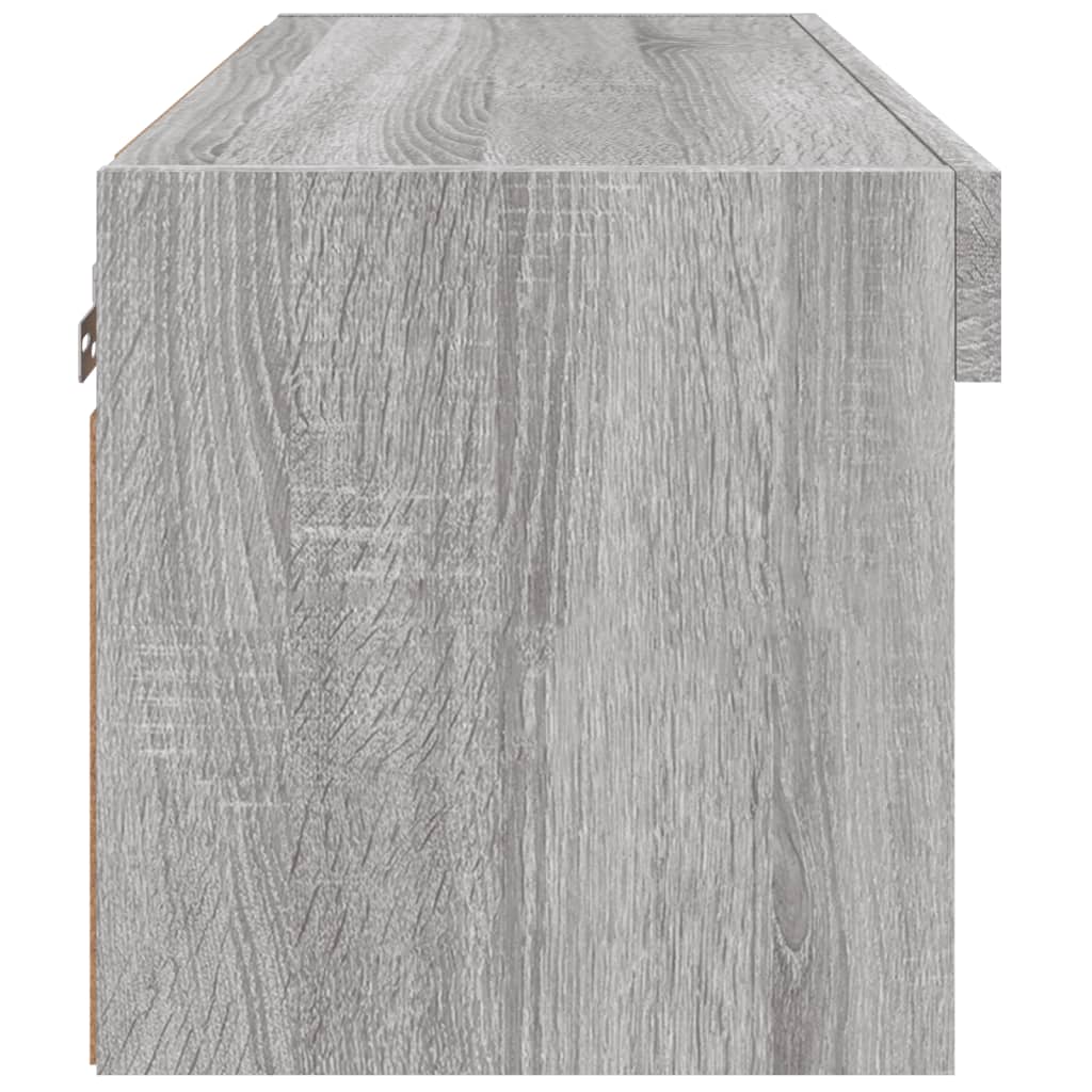 Tv-meubel met LED-verlichting 60x30x30 cm grijs sonoma eiken is nu te koop bij PeponiXL, paradijselijk wonen!