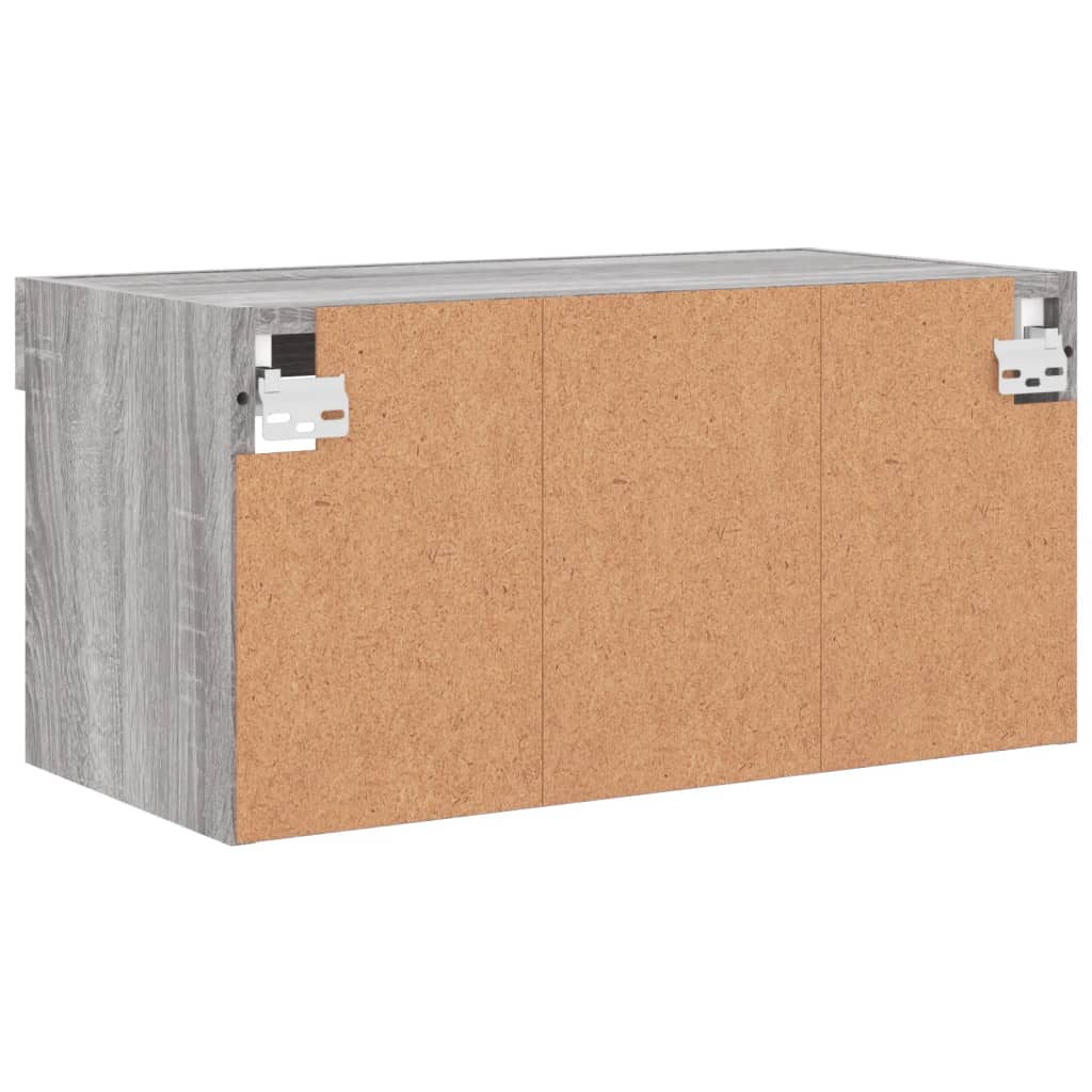 Tv-meubel met LED-verlichting 60x30x30 cm grijs sonoma eiken is nu te koop bij PeponiXL, paradijselijk wonen!