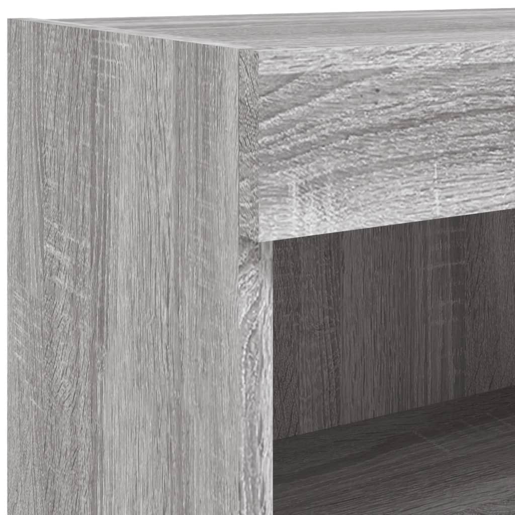 Tv-meubel met LED-verlichting 60x30x30 cm grijs sonoma eiken is nu te koop bij PeponiXL, paradijselijk wonen!