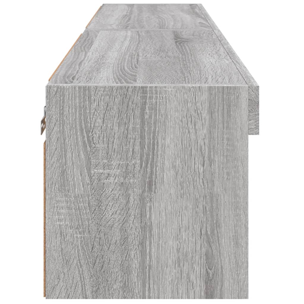 Tv-meubels met LED-verlichting 2 st 60x30x30 cm grijs sonoma is nu te koop bij PeponiXL, paradijselijk wonen!