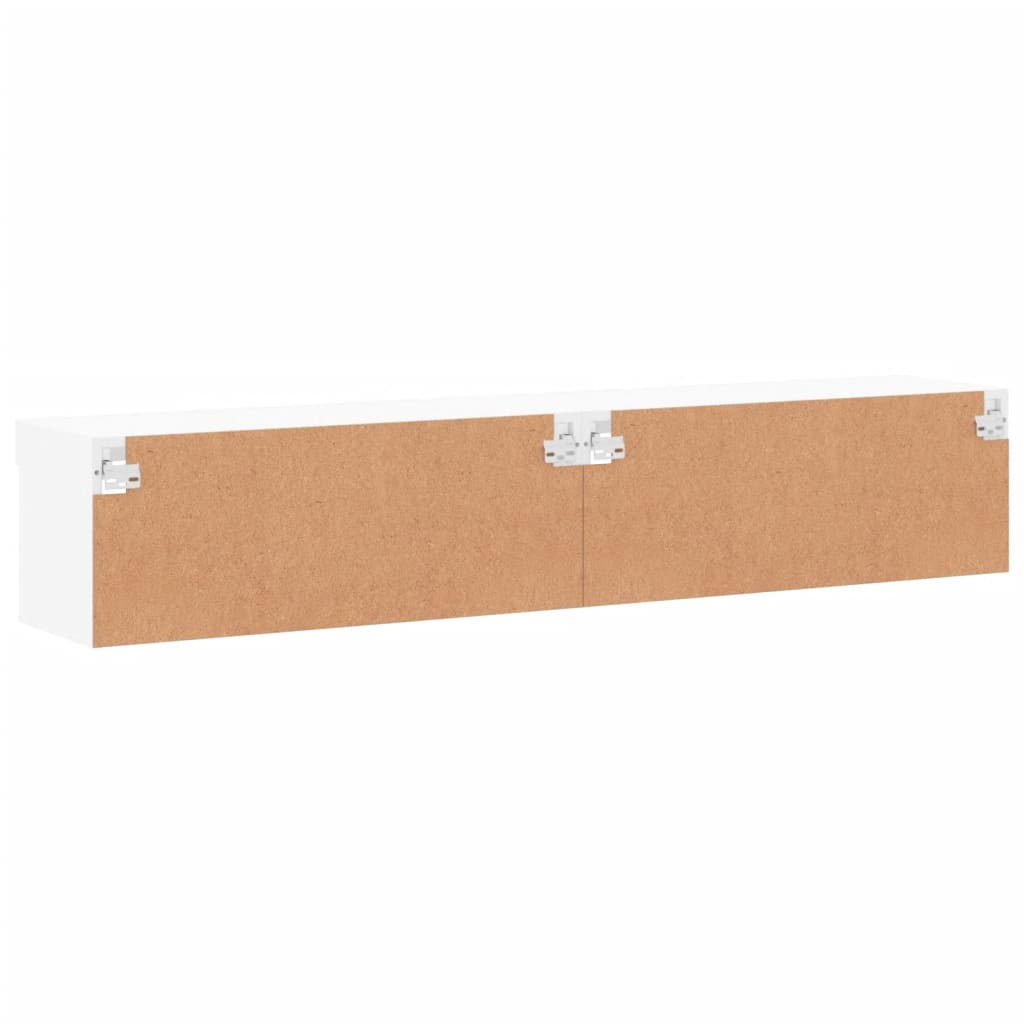 Tv-meubels met LED-verlichting 2 st 80x30x30 cm wit is nu te koop bij PeponiXL, paradijselijk wonen!