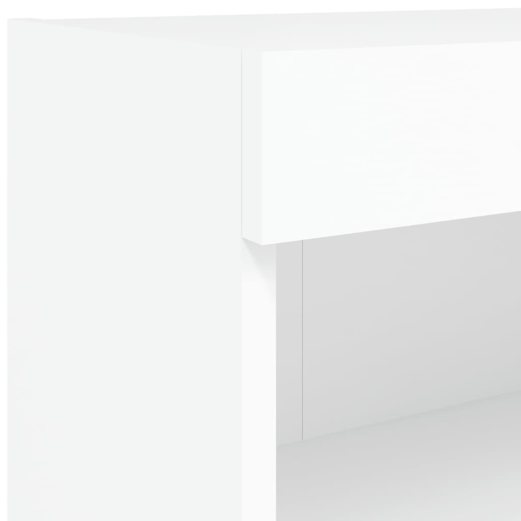 Tv-meubels met LED-verlichting 2 st 80x30x30 cm wit is nu te koop bij PeponiXL, paradijselijk wonen!