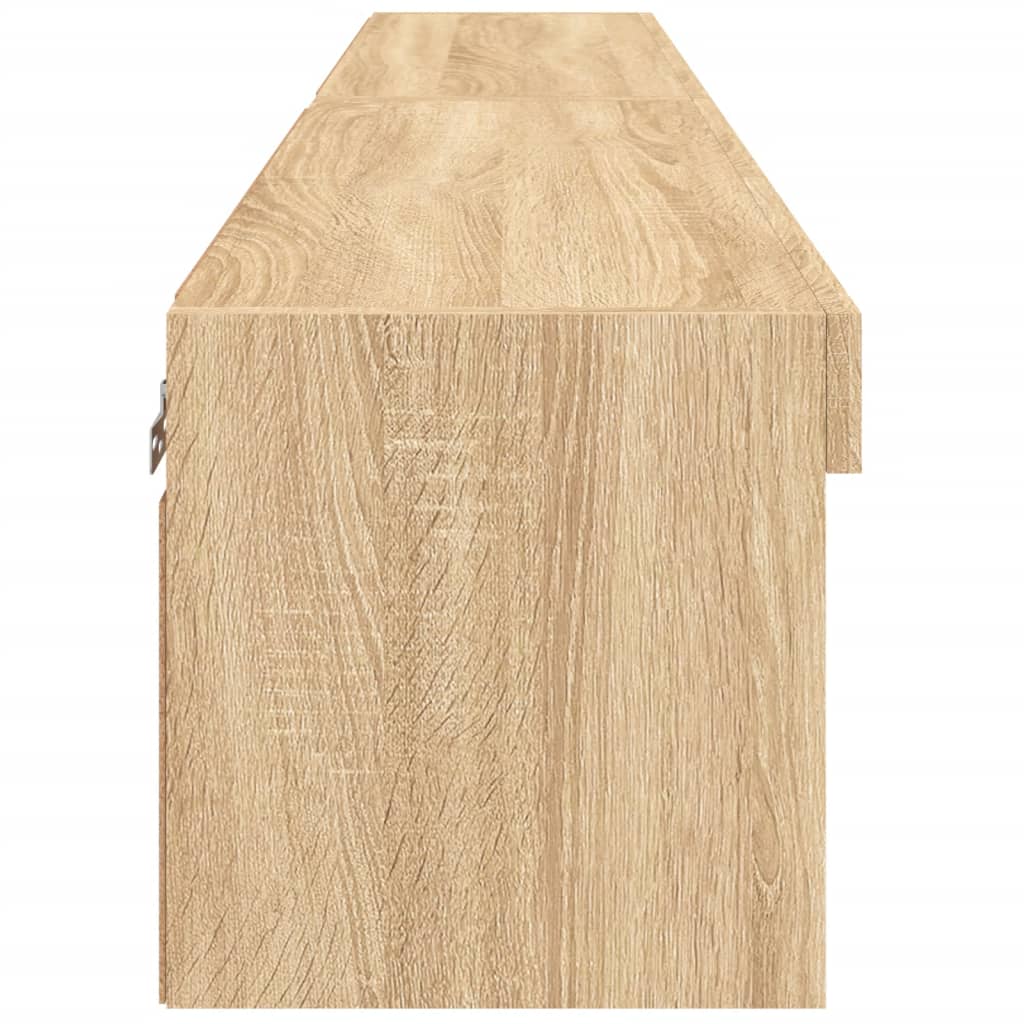 Tv-meubels met LED-verlichting 2 st 80x30x30 cm sonoma eiken is nu te koop bij PeponiXL, paradijselijk wonen!