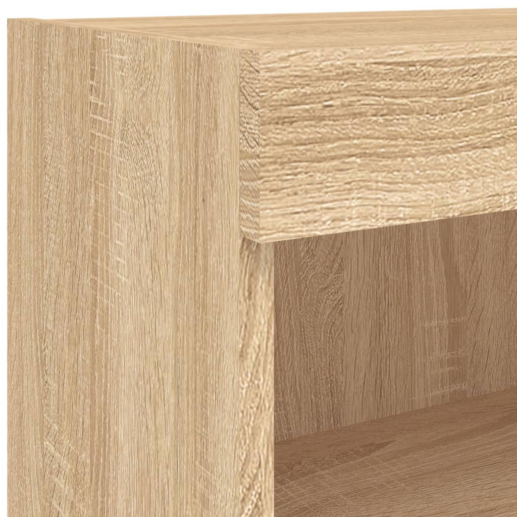 Tv-meubels met LED-verlichting 2 st 80x30x30 cm sonoma eiken is nu te koop bij PeponiXL, paradijselijk wonen!