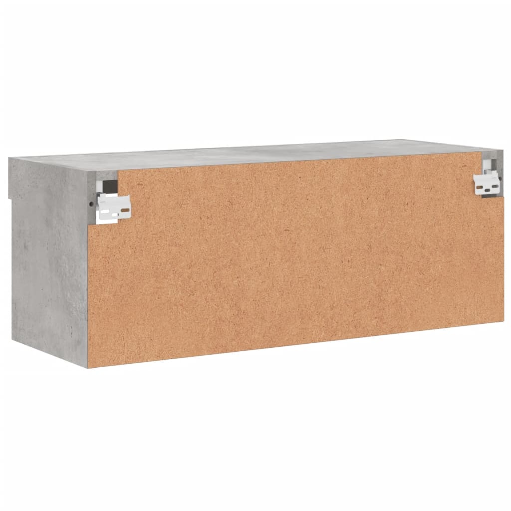 Tv-meubel met LED-verlichting 80x30x30 cm betongrijs is nu te koop bij PeponiXL, paradijselijk wonen!