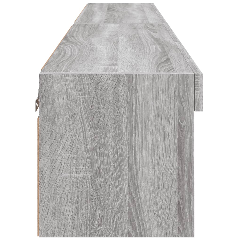 Tv-meubels met LED-verlichting 2 st 80x30x30 cm grijs sonoma is nu te koop bij PeponiXL, paradijselijk wonen!