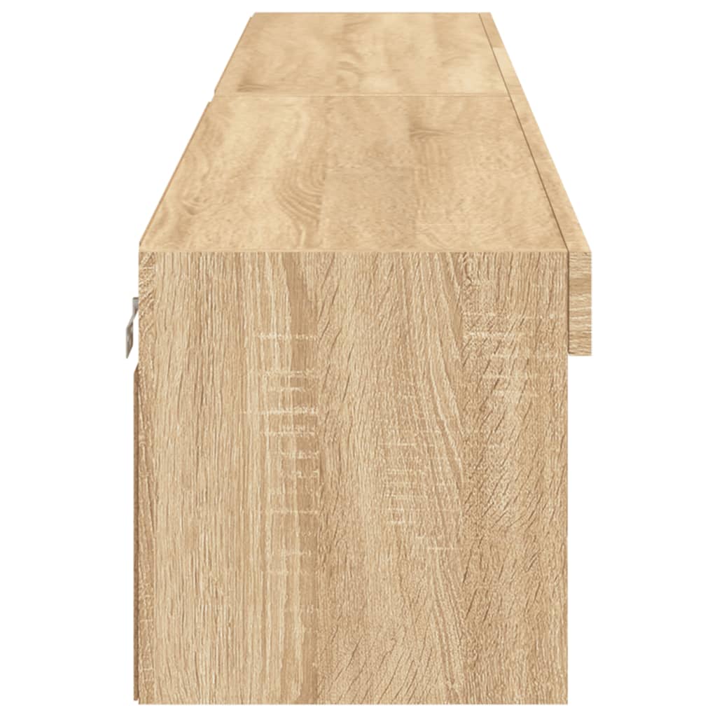Tv-meubels met LED-verlichting 2 st 100x30x30 cm sonoma eiken is nu te koop bij PeponiXL, paradijselijk wonen!
