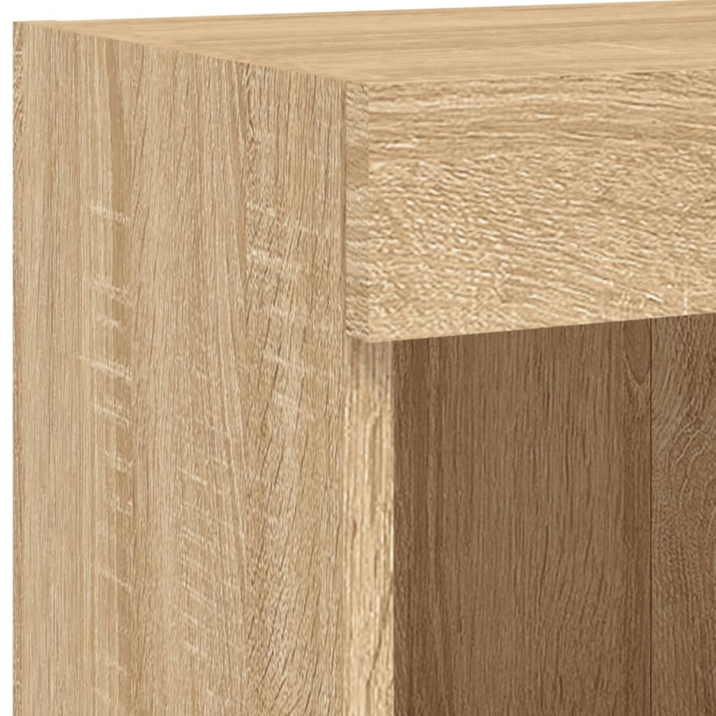 Tv-meubels met LED-verlichting 2 st 100x30x30 cm sonoma eiken is nu te koop bij PeponiXL, paradijselijk wonen!