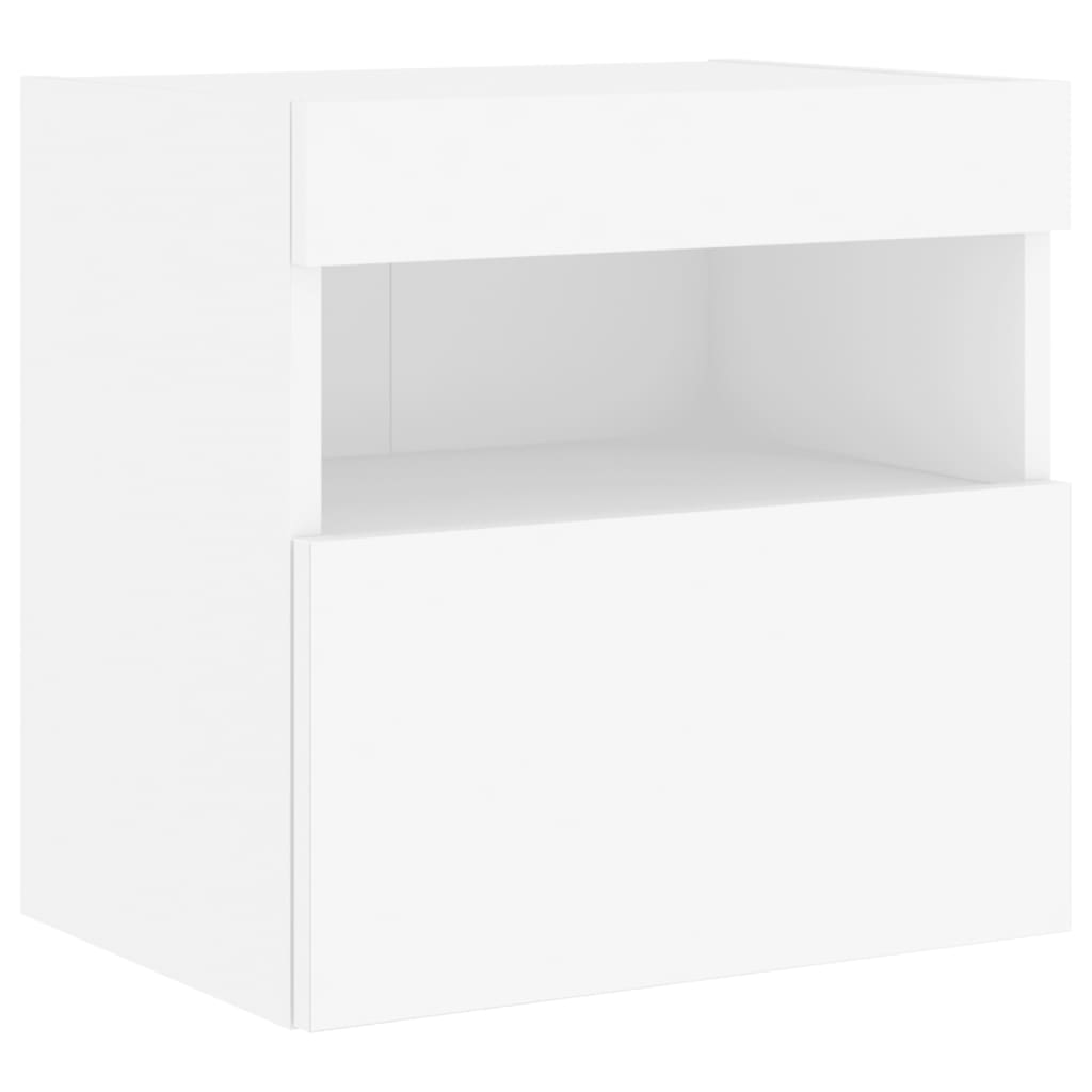 Tv-wandmeubel met LED-verlichting 40x30x40 cm wit is nu te koop bij PeponiXL, paradijselijk wonen!