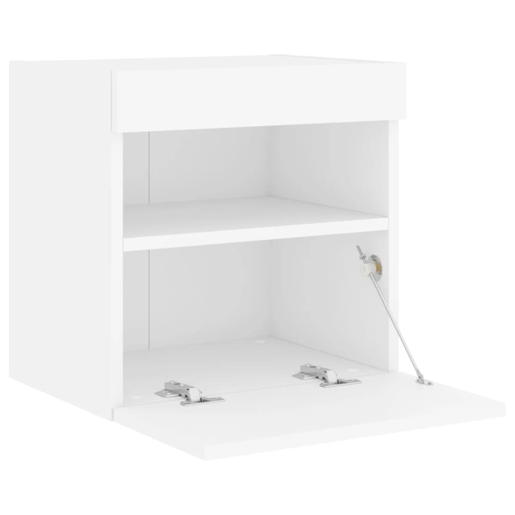Tv-wandmeubel met LED-verlichting 40x30x40 cm wit is nu te koop bij PeponiXL, paradijselijk wonen!