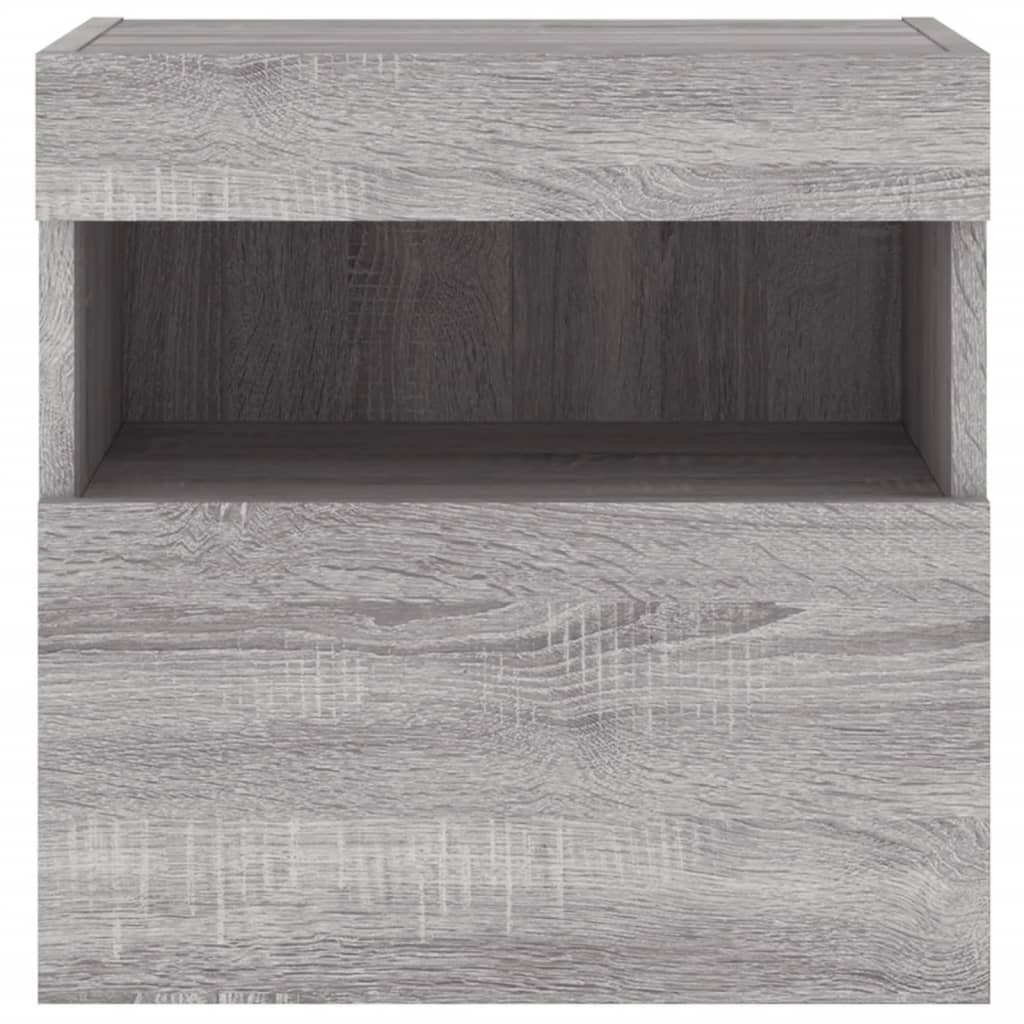 Tv-wandmeubel met LED 40x30x40 cm grijs sonoma eikenkleurig is nu te koop bij PeponiXL, paradijselijk wonen!