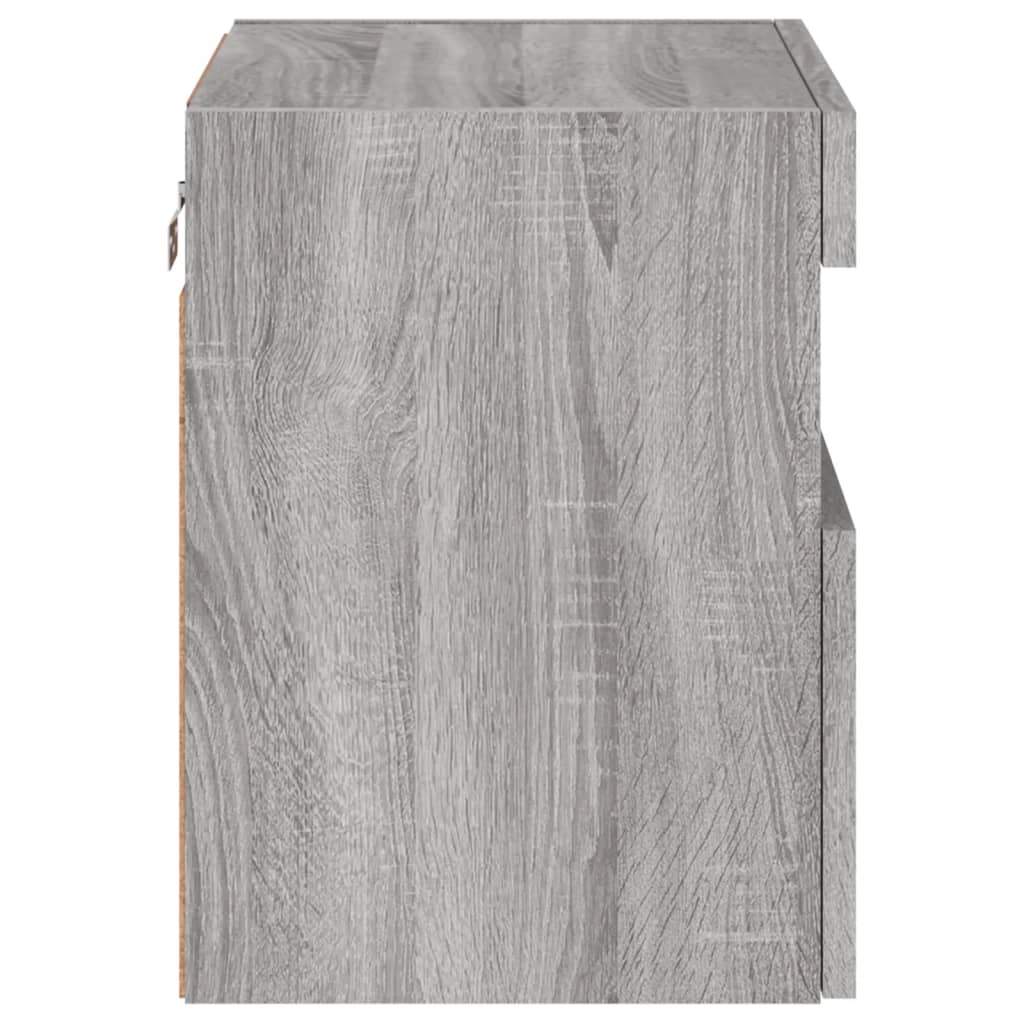 Tv-wandmeubel met LED 40x30x40 cm grijs sonoma eikenkleurig is nu te koop bij PeponiXL, paradijselijk wonen!