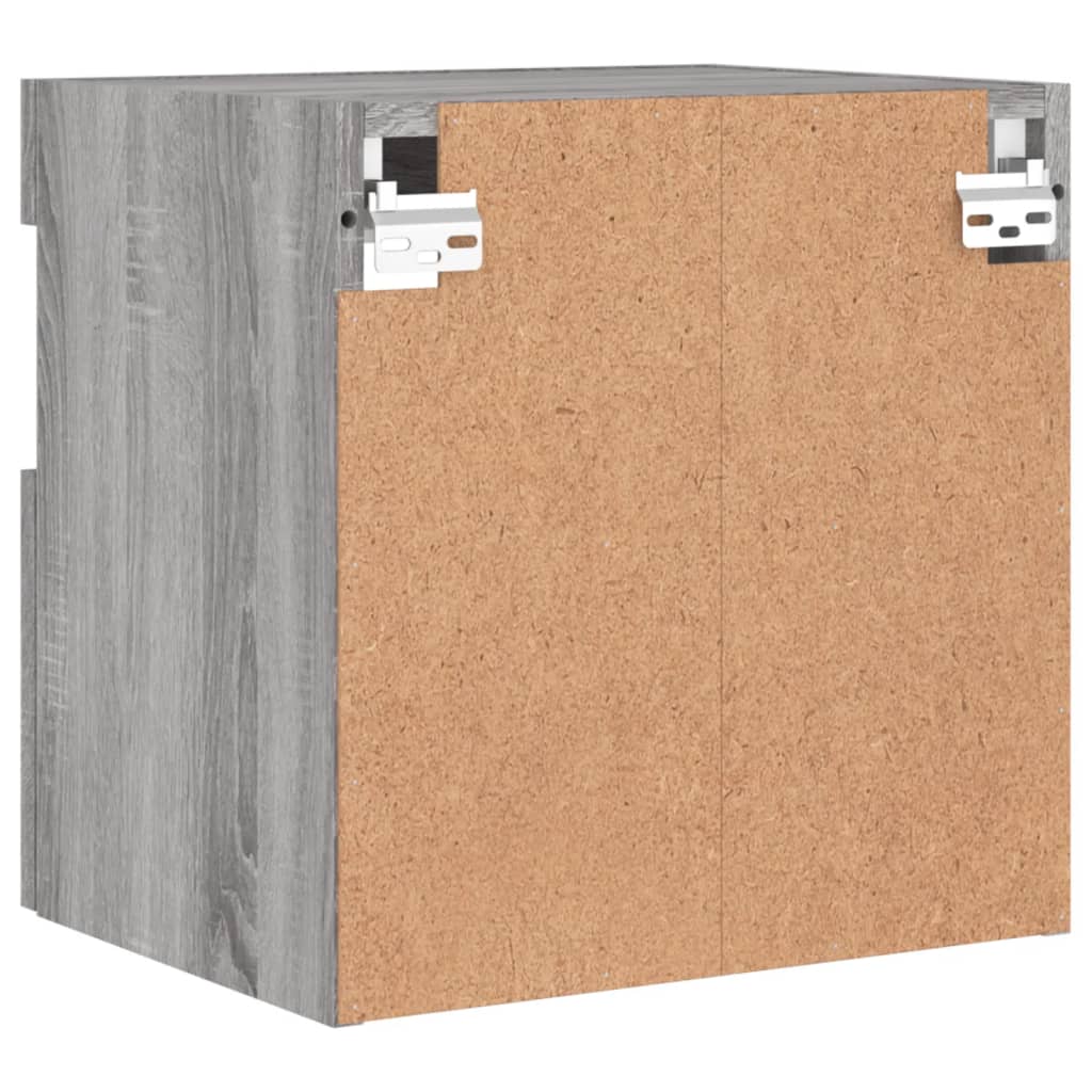 Tv-wandmeubel met LED 40x30x40 cm grijs sonoma eikenkleurig is nu te koop bij PeponiXL, paradijselijk wonen!
