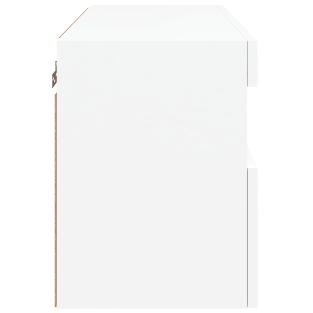 Tv-wandmeubel met LED-verlichting 60x30x40 cm wit is nu te koop bij PeponiXL, paradijselijk wonen!