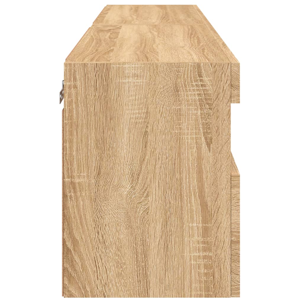 Tv-wandmeubels met LED 2 st 60x30x40 cm sonoma eikenkleurig is nu te koop bij PeponiXL, paradijselijk wonen!