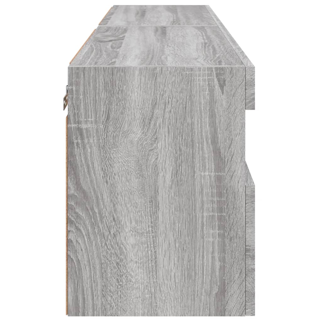 Tv-wandmeubels met LED 2 st 60x30x40 cm grijs sonoma eiken is nu te koop bij PeponiXL, paradijselijk wonen!