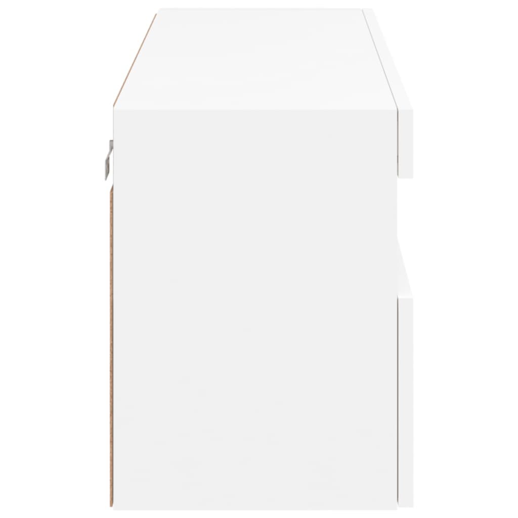 Tv-wandmeubel met LED-verlichting 100x30x40 cm wit is nu te koop bij PeponiXL, paradijselijk wonen!