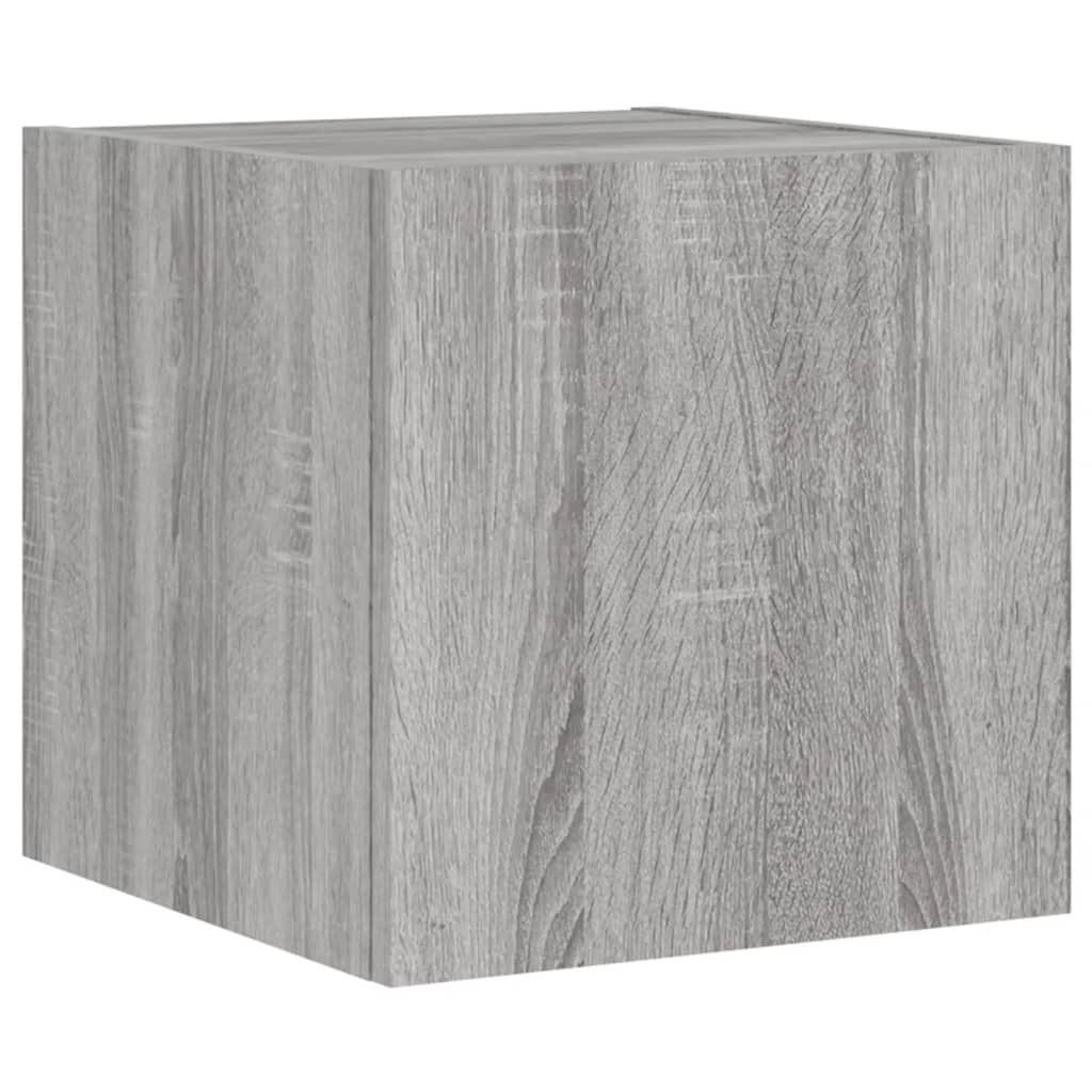 Tv-wandmeubels met LED 2 st 30,5x35x30 cm grijs sonoma eiken is nu te koop bij PeponiXL, paradijselijk wonen!