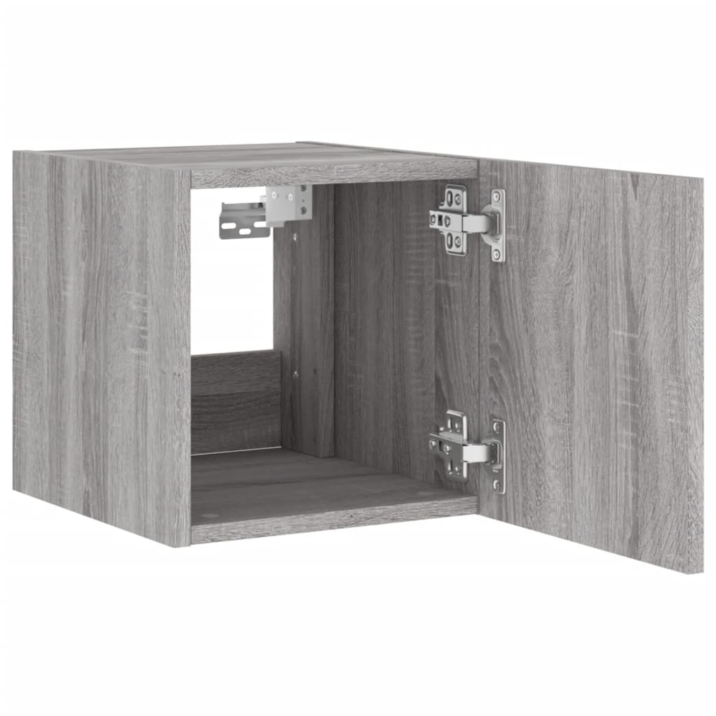 Tv-wandmeubels met LED 2 st 30,5x35x30 cm grijs sonoma eiken is nu te koop bij PeponiXL, paradijselijk wonen!