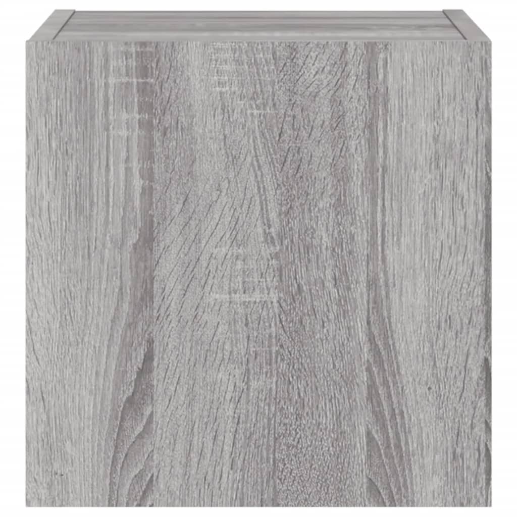Tv-wandmeubels met LED 2 st 30,5x35x30 cm grijs sonoma eiken is nu te koop bij PeponiXL, paradijselijk wonen!