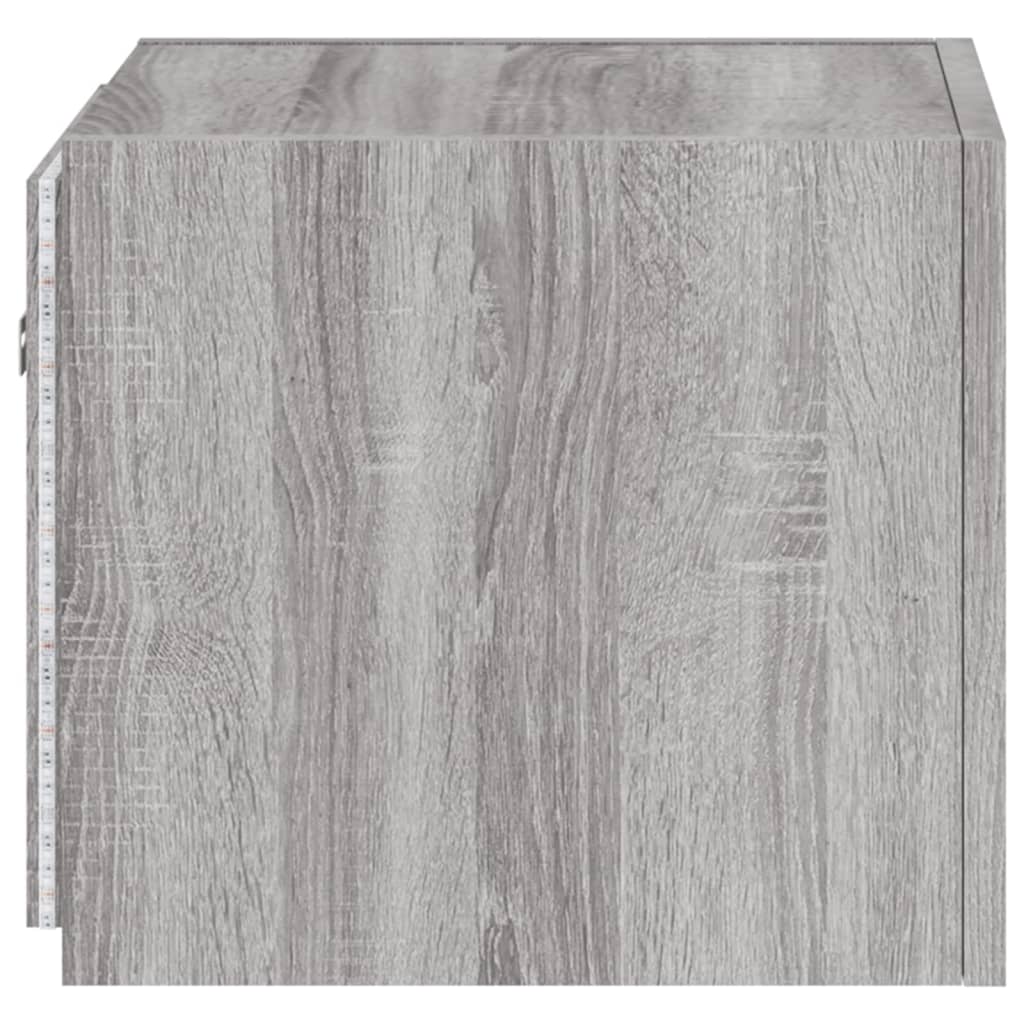 Tv-wandmeubels met LED 2 st 30,5x35x30 cm grijs sonoma eiken is nu te koop bij PeponiXL, paradijselijk wonen!