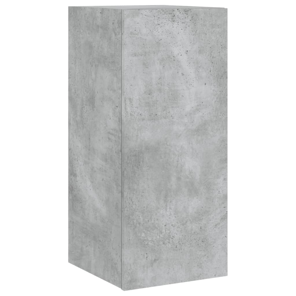 Tv-wandmeubel met LED-verlichting 30,5x35x70 cm betongrijs is nu te koop bij PeponiXL, paradijselijk wonen!