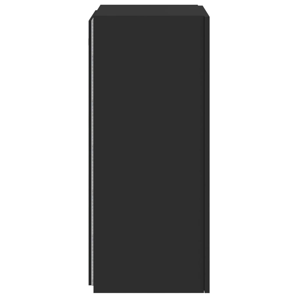 Tv-wandmeubel met LED-verlichting 40,5x35x80 cm zwart is nu te koop bij PeponiXL, paradijselijk wonen!