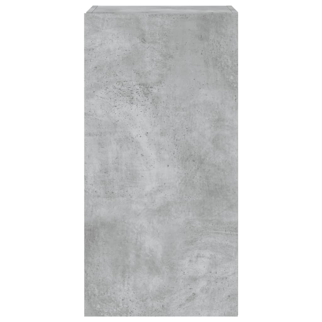 Tv-wandmeubel met LED-verlichting 40,5x35x80 cm betongrijs is nu te koop bij PeponiXL, paradijselijk wonen!