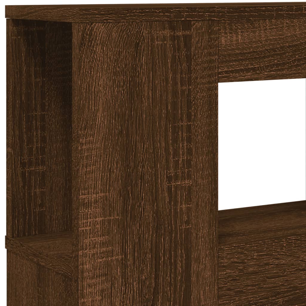 Hoofdeinde met LED 120x18,5x103,5 cm bewerkt hout bruineiken is nu te koop bij PeponiXL, paradijselijk wonen!