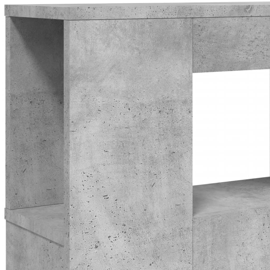 Hoofdeinde met LED 140x18,5x103,5 cm bewerkt hout betongrijs is nu te koop bij PeponiXL, paradijselijk wonen!