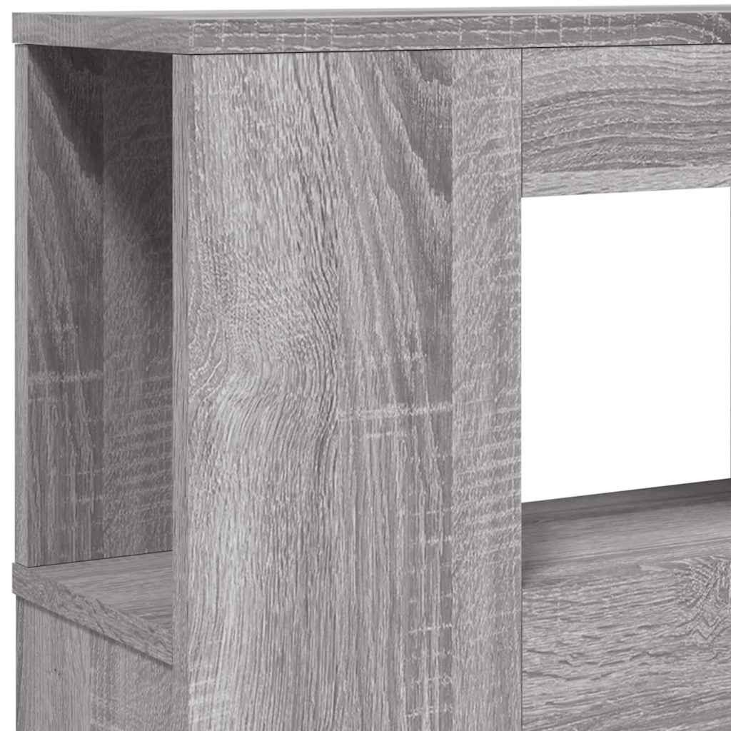 Hoofdeinde met LED 220x18,5x103,5 cm bewerkt hout grijs sonoma is nu te koop bij PeponiXL, paradijselijk wonen!