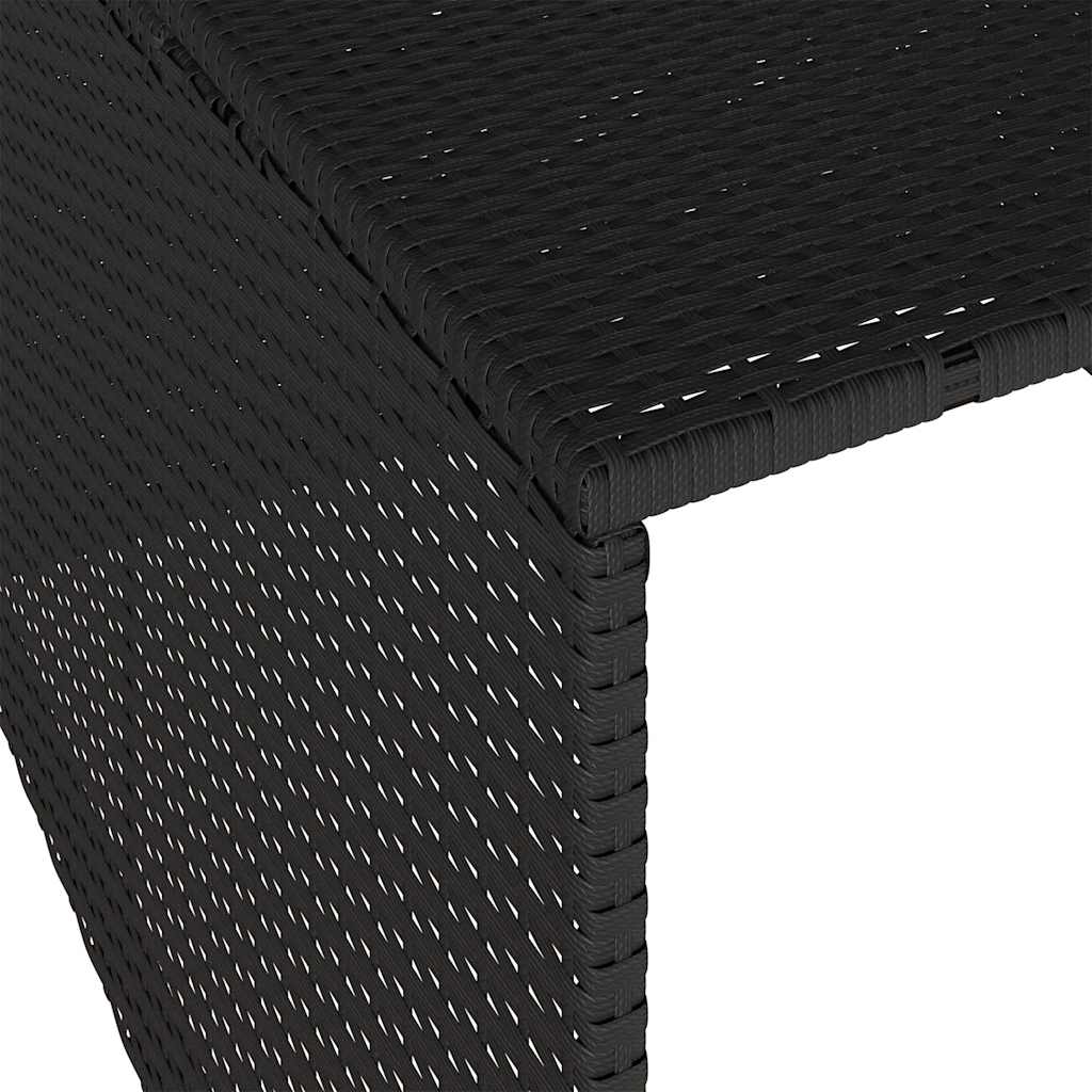 Garage voor robotmaaier 86x90x52/57 cm poly rattan zwart is nu te koop bij PeponiXL, paradijselijk wonen!