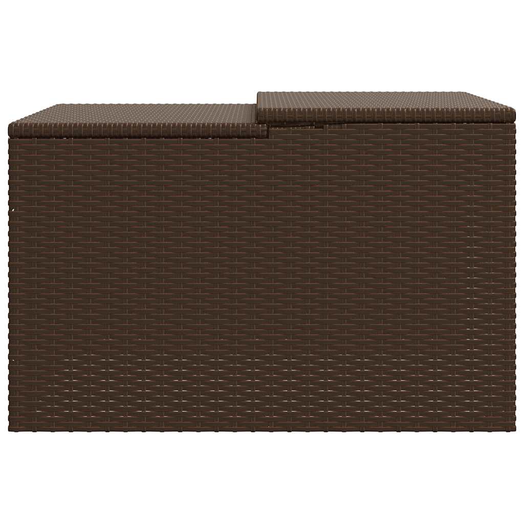 Garage voor robotmaaier 86x90x52/57 cm poly rattan bruin is nu te koop bij PeponiXL, paradijselijk wonen!