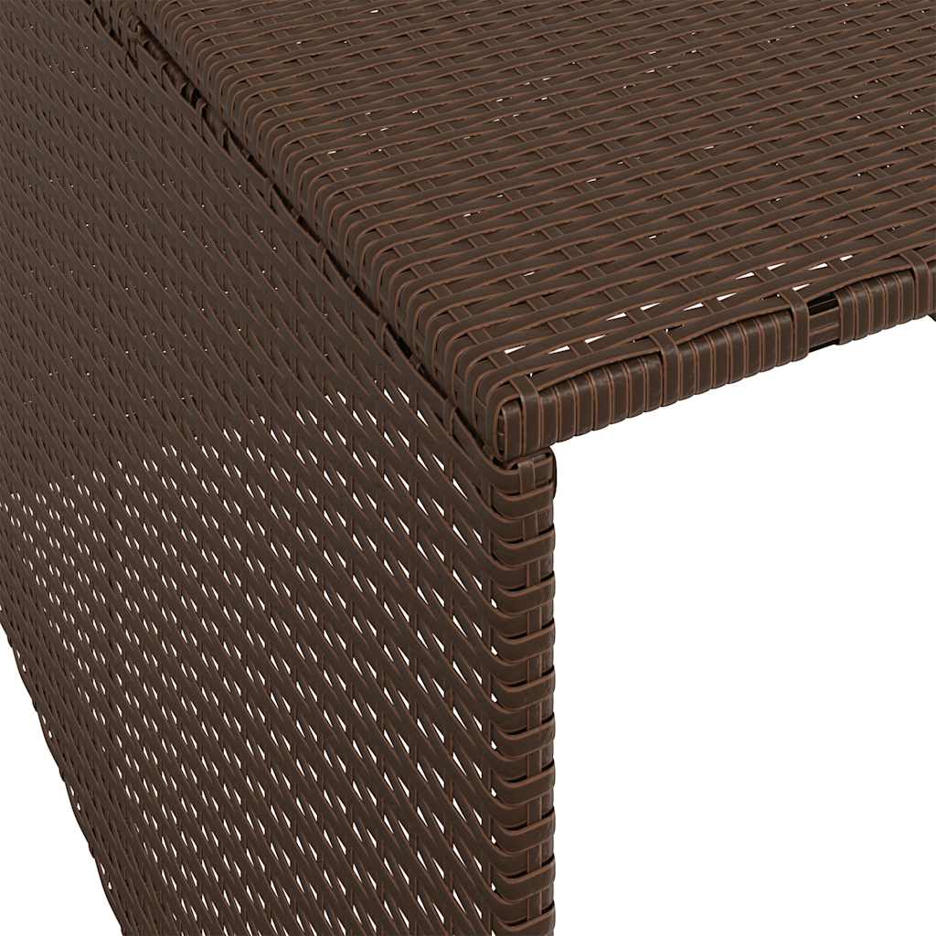 Garage voor robotmaaier 86x90x52/57 cm poly rattan bruin is nu te koop bij PeponiXL, paradijselijk wonen!