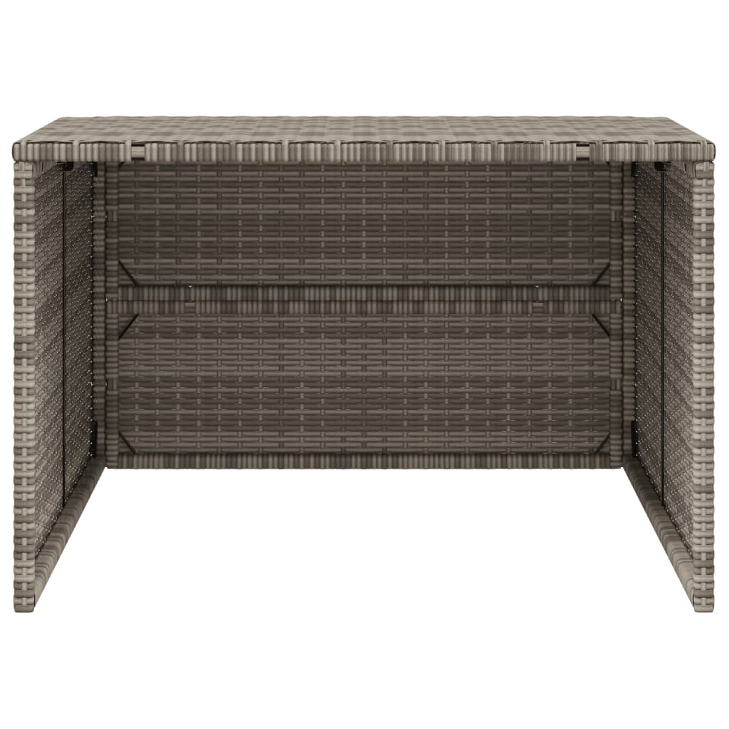 Garage voor robotmaaier 86x90x52/57 cm poly rattan grijs is nu te koop bij PeponiXL, paradijselijk wonen!